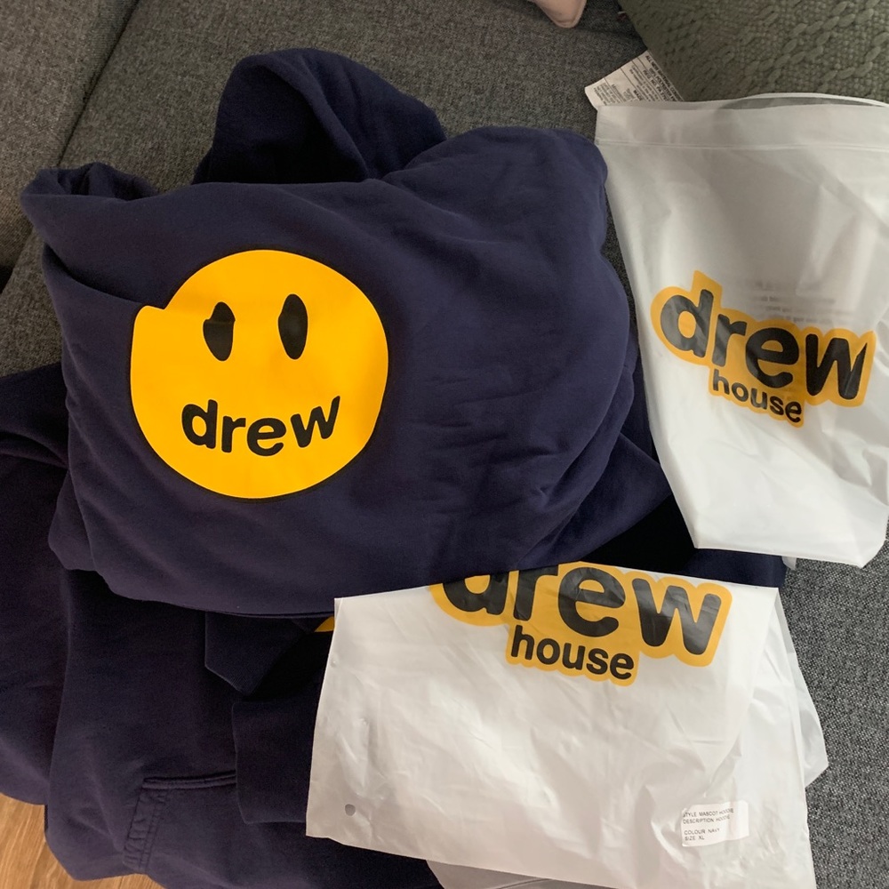DREWHOUSE mascot hoodie from last drop.(purple)